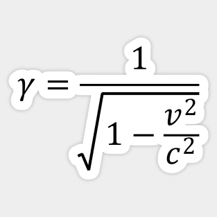 Lorentz Factor - Special Relativity And Physics Sticker